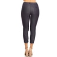 thumbnail image 3 of Women's Cotton Blend Capri Jeggings Stretchy Skinny Pants Jeans Leggings, 3 of 3