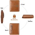 thumbnail image 6 of Wallet Women RFID Blocking Small Bifold Leather Pocket Wallet Zipper Coin Pocket Ladies Mini Purse with ID Window, 6 of 6
