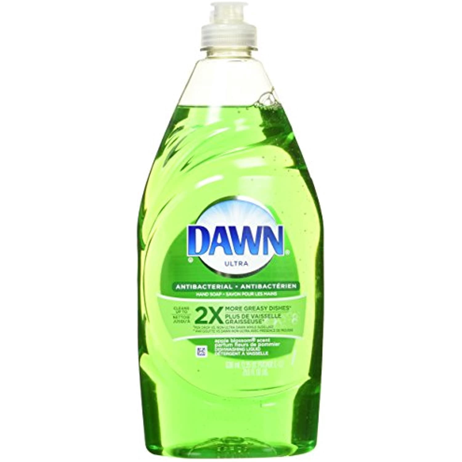 Dawn Ultra Dishwashing Liquid Dish Soap, Antibacterial Apple Blossom, 21.6 Fl Oz (Pack Of 2