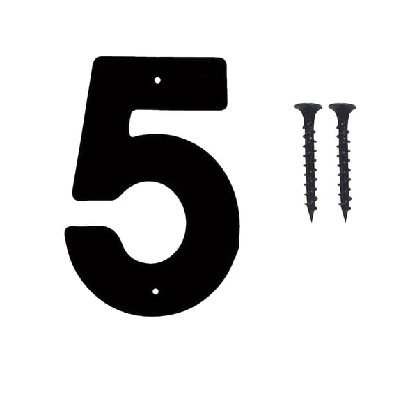3 Inch Black Modern Address Number Metal House Door Sign for Mailbox Apartment Garage Decoration