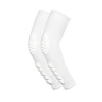 2PCS Sports Elbow Arm Honeycomb Anti - Collision for Multiple Sports in 4 Colors Durable and Effective