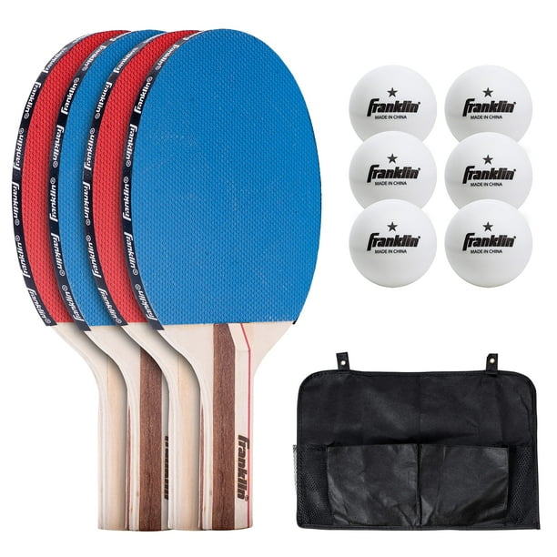 Set de tenis de mesa Franklin Sports para 4 jugadores con pala y pelota