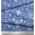 thumbnail image 2 of Soimoi Viscose Chiffon Fabric Floral & Filigree Damask Decor Fabric Printed Yard 42 Inch Wide, 2 of 3