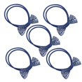 thumbnail image 3 of Accesorios para el cabello Hugo, 5 piezas, diadema de cuerda para el cabello, doble capa, azul, 3 of 9