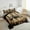 Brown 01, variant on Manfei Deer Full Comforter Set 3pcs, Wildlife Farmhouse Adult Bedding Sets