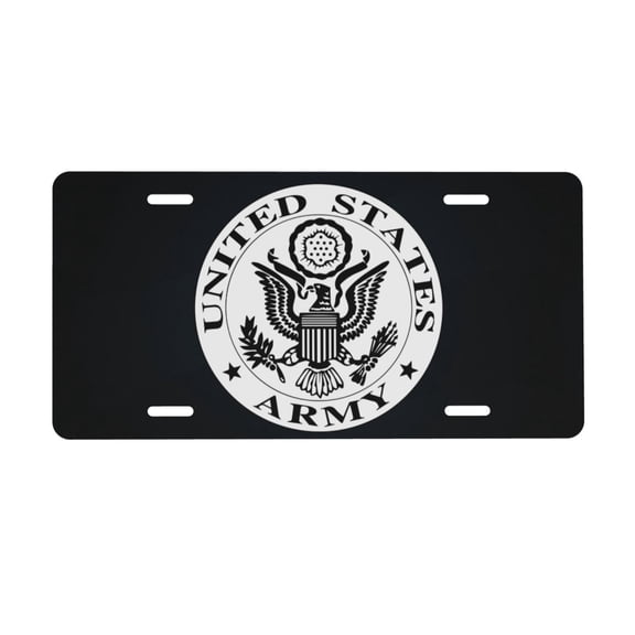 Us Army Us License Plate 6x12 Inch Thickening Aluminum Metal Decorative License Plates, Universal Fit For Trucks, Suvs, Vehicles