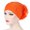 Orange, variant on Mightlink Muslim Women Faux Pearl Flower Hat Hijab Hair Loss Head Scarf Turban Cap Wrap