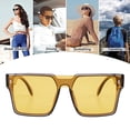 thumbnail image 5 of Gafas de sol de montura grande personalizadas con tendencia de moda anti-ultravioleta, hechas de PC y AC, 5 of 5