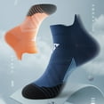 thumbnail image 2 of Compression Socks for Unisex Men and Women , Ankle Soft Moisture-Wicking Socks , Athletic Cushioned Low Cut Running Socks for a Secure Fit - 7 Pairs, 2 of 8