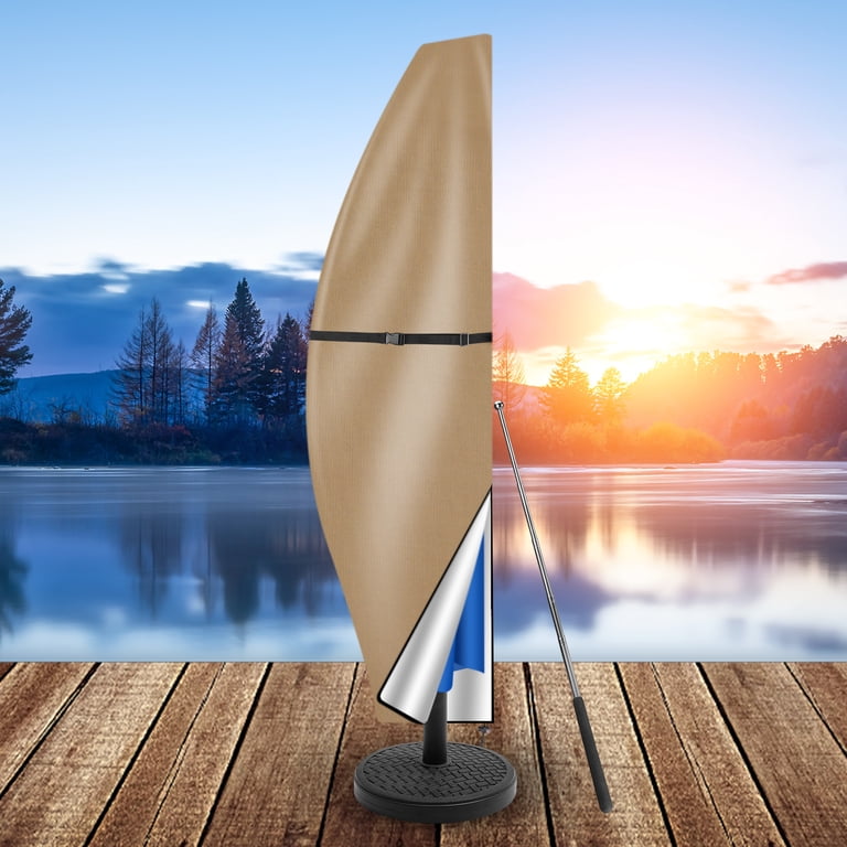 banana cantilever patio umbrella 3m Hanging Garden Parasol with Cover in Green Cheaper Online Step into the future of outdoor relaxation with the Banana Umbrella Colorful Cantiliever Umbrella Patio Leisure