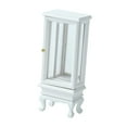 thumbnail image 5 of Almencla 1/16 Dollhouse Wardrobe Storage Cabinet Wood Furniture Life Scene Scenery Landscape Accessory Freestanding Mini Mirror Model , white, 5 of 8