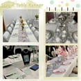 SoarDream 3 Pieces 12“ x 108” Sequin Table Runner Glitter Sequin Rectangular Table Runner Cloth ...