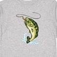 thumbnail image 4 of Inktastic Leaping Bass Fish Boys or Girls Long Sleeve Toddler T-Shirt, 4 of 5