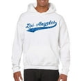 thumbnail image 6 of UGP Campus Apparel Los Angeles Baseball Script - Hometown Pride, Pitcher Hoodie - 2X-Large - White/Blue, 6 of 6