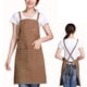 thumbnail image 3 of Oil Resistant Canvass Apron with Pocket Waterproof Lace-up Apron for Home Kitchen, 3 of 5