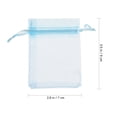 thumbnail image 3 of 50 Pcs Organza Jewelry Pouch Snow Yarn Fabric Drawstring Gauze Bag Mini, 3 of 6
