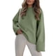 thumbnail image 2 of Suéter Informal de Punto Afelpado de Larga Extragrande para Mujer, Ropa de Otoño Verde L, 2 of 8