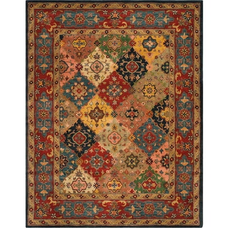SAFAVIEH Heritage HG926A Handmade Red / Multi Rug The Heritage Collection is comprised of finely crafted rugs that will invigorate any space with rich  luscious detailing  vibrant textures and colors that will illuminate the room. Every rug is hand-tufted of pure wool with a strong cotton backing making these traditionally styled rugs both beautiful and durable. Rug has an approximate thickness of 0.5 inches. For over 100 years  SAFAVIEH has set the standard for finely crafted rugs and home furnishings. From coveted fresh and trendy designs to timeless heirloom-quality pieces  expressing your unique personal style has never been easier. Begin your rug  furniture  lighting  outdoor  and home decor search and discover over 100 000 SAFAVIEH products today.
