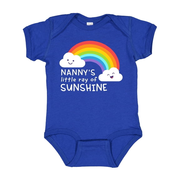 Inktastic Nanny's Little Ray of Sunshine Boys or Girls Baby Bodysuit