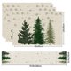 thumbnail image 3 of Herunwer Winter Table Runner, Pine Branch Plaid Check Farmhouse Kitchen Dining Table Decor, Christmas Holiday Home Decoration Party Supply, 3 of 6