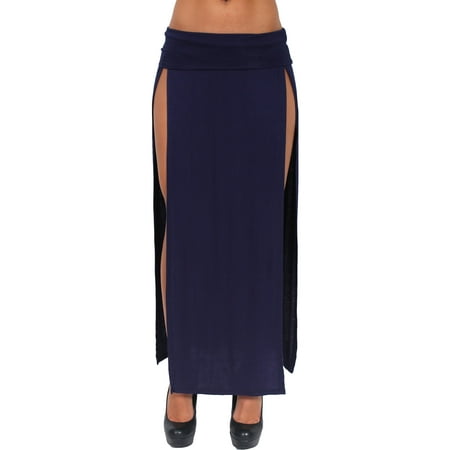 Rayon Velvet Skirt - Women's Skirt Split Open Front Full Lenght Rayon Made in the USA