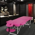 thumbnail image 7 of NiamVelo 73-in Aluminium Massage Table Portable Massage Bed  Adjustable Face Cradle with Carry Case, Maximum Weight 450LB, Pink, 7 of 7