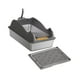 thumbnail image 4 of Caja de arena abierta Bandeja de arena para mascotas con parte superior abierta Entrada baja Gran capacidad Portátil para gatos Gris intenso con tapete, 4 of 9