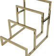 thumbnail image 2 of kowaku Purse Display Stand Purse Closet Organizer Stainless Steel Simple Closet Bag Organizer Wallet Display Rack for Boutique Store Gold, 2 of 9