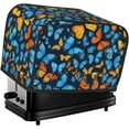 thumbnail image 1 of Toaster Cover 4 Slice Butterfly Dustproof Bread Maker Cover Fingerprint Bakeware Protection Wide Slot Toaster Bag Reusable Kitchen Small Appliance Cover TC278, 1 of 5
