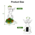 thumbnail image 3 of Angel Solar Garden Outdoor Statues with Succulent Plants and 6 LED Lights– Outside Solar Garden Decor Figurines -Remembrance & Sympathy Gifts Decorations, 3 of 8