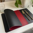 thumbnail image 3 of CSChome Table Mat Nordic Style Insulation Pad: Faux Leather Dining Table Place Mat for Daily Use, 3 of 7