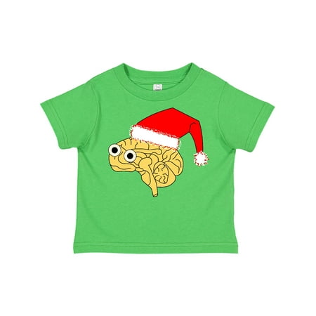 

Inktastic Santa Hat Brain Gift Toddler Boy or Toddler Girl T-Shirt