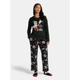 thumbnail image 2 of Nightmare Before Christmas Women's and Women’s Plus Top, Pants and Socks Holiday Sleep Gift Set, 3-Piece, Sizes XS-3X, 2 of 5