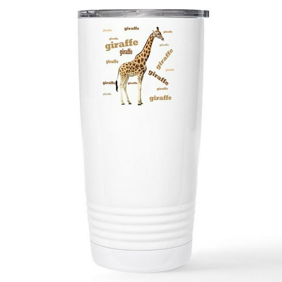 CafePress - Giraffe Stainless Steel Travel Mug - Insulated Stainless Steel Travel Tumbler 20 oz.