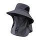thumbnail image 2 of Men's Full Protection Sun Hat With Removable Face Neck Flap Wide Boonie Hat Breathable Mesh Cap For Hiking Fishing Camping Gardeni, 2 of 5