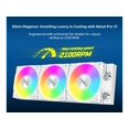thumbnail image 5 of MONTECH HyperFlow ARGB 360 - AIO CPU Liquid Cooler, Intel&AMD Compatible, Chart-Topping Performance, Enhanced 3100RPM Water Pump Design, 3X Metal Pro 12 ARGB Ultimate Cooling Fans - White, 5 of 5