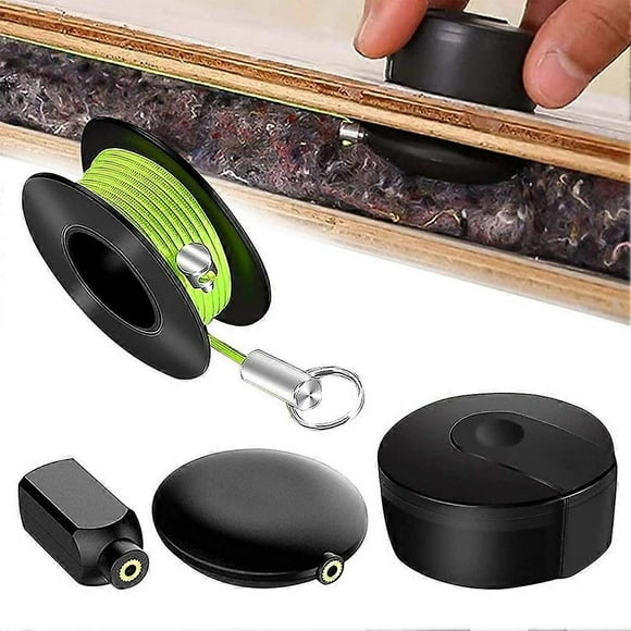 Magnetic Wire Puller, 4 Pack Magnetic Wire Puller Set with Magnetic Wires, Nylon Ropes, Magnetic Wire Guide Cable Wire Fishing Tools