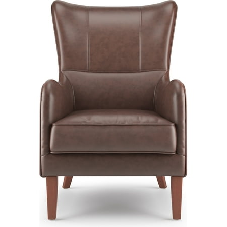 Finch - Morgan Traditional Foam Wing Chair - Chocolate Brown