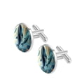 thumbnail image 2 of Whale Men's Stainless Steel Shirt Cufflinks for Formal Attire and Special Occasions, 2 of 6