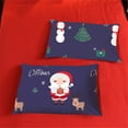 thumbnail image 4 of Christmas Tree Deer Santa Claus Printed Bedding Sets Quilt Cover Set No Comforter (Blue, Twin), 4 of 7