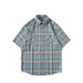 thumbnail image 2 of BSDJILFG Flannel Short Sleeve Shirts for Big and Tall Causal Plaid Shirt Summer Loose Fit Button Down Loungewear Cardigans Hawaii Shirts Clearance, 2 of 4