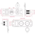thumbnail image 4 of Adaptador de cargador de coche 5V 2.1A +1A Toma de corriente de coche a prueba de agua para iPad Smart Phone Likrtyny Accesorios para autos y motos, 4 of 4