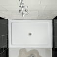 thumbnail image 3 of GloryStar Shower Base with Left Stainless Steel Drain, Rectangular Acrylic Shower Pan with Slip Resistant Textured Surface, Easy to Clean, Designed for Modern Bathroom Flooring, 3 of 8
