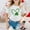 White, variant on Girl 6t Shirts Lucky Shamrock Short-Sleeve T-Shirt Tops Fashion St. Patrick's Day Shirt Irish Sweatshirt Shirt T-Shirt Boys & Girls Shirts 4-5 Years(Light Blue)