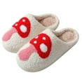 thumbnail image 4 of Christmas Slippers For Women Men, Fuzzy Fluffy Slippers Warm Cozy House Slippers Slip-on Indoor Outdoor Slippers, 4 of 10