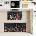 thumbnail image 6 of Findosom Kichen Rug Set of 2,Non Slip Machine Washable Kitchen Runner Rug for Floor,Spices Farmhouse Kitchen Rugs Absorbent for Sink,Hallway,Office,Kitchen Decor,Black 19"x32"+19"x48", 6 of 7