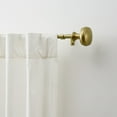 thumbnail image 4 of Martha Stewart Barrington 3/4", Adjustable Curtain Rod and Finial Set, Brushed Brass, Gold, 66'' - 120'' Long, 4 of 6