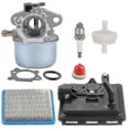 thumbnail image 1 of 799868 Carburetor With 496116 795259 Air Filter Base Compatible With 124l02 124t02 124t05 124t07 En, 1 of 5