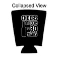 thumbnail image 2 of Cheers & Beers to 30 Years Pint Glass Coolie (Black, 4 Pack), 2 of 2