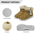 thumbnail image 6 of Psesaysky Leopard Print Snow Boots for Women Outdoor Slip-on Comfortable Short Booties Anti-Slip Warm Size 6-12, 6 of 7